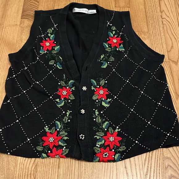 Vintage Ugly Christmas Vests and Turtlenecks - Picture 5 of 6